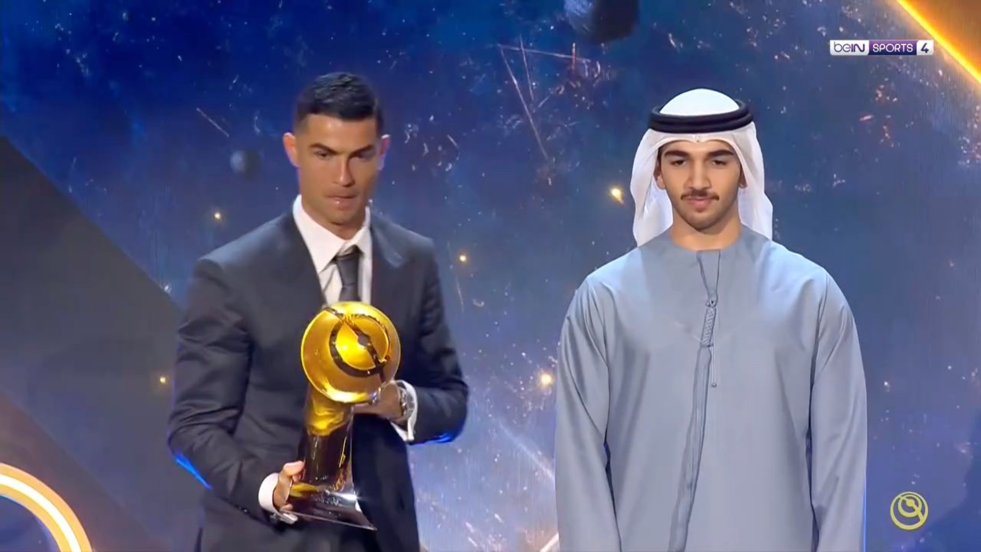 Cristiano Ronaldo fue reconocido como Mejor Jugador de Oriente Medio en los Globe Soccer Awards, reafirmando su impacto dentro y fuera del campo.